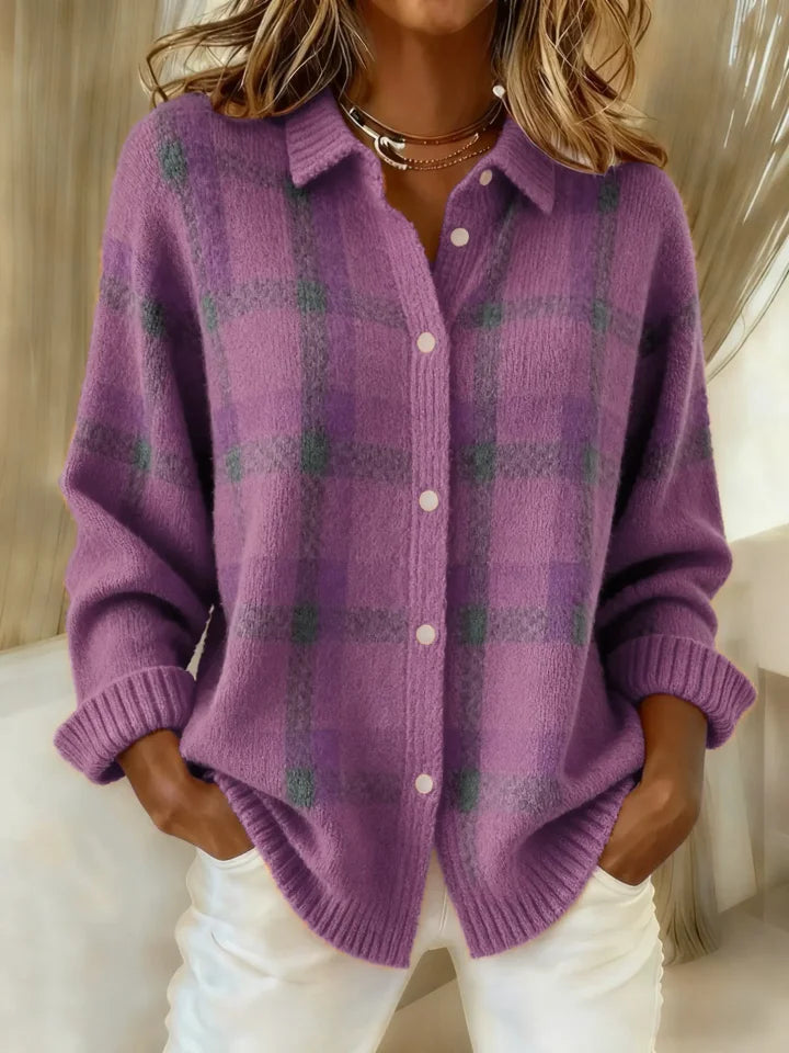 Cait | Camicia Morbida a Righe Tartan