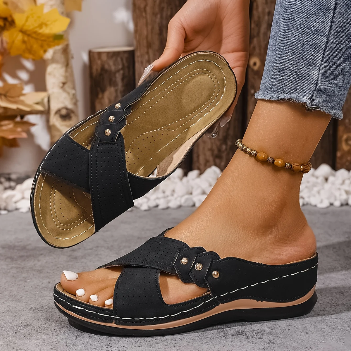 Daniela | Sandali Comfort con Zeppa