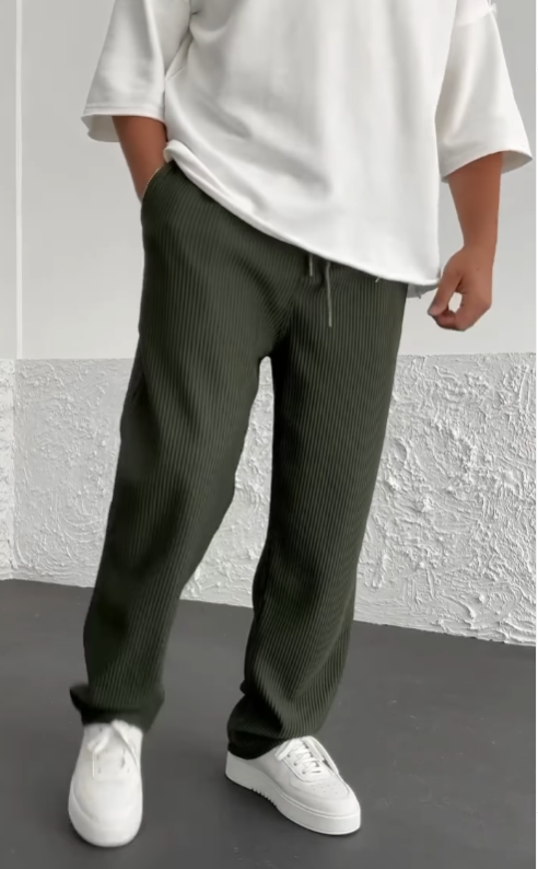 Sami | Pantalone Stretch a Costine, Comfort Elegante