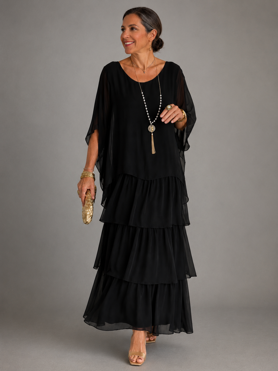 Emma | Elegante Abito Lungo Fluido