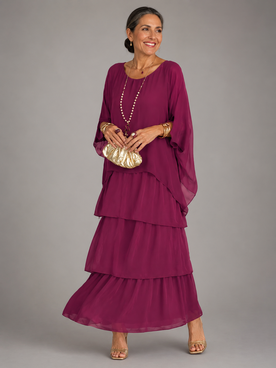 Emma | Elegante Abito Lungo Fluido