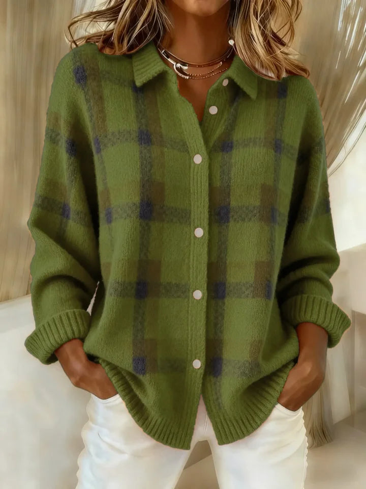 Cait | Camicia Morbida a Righe Tartan