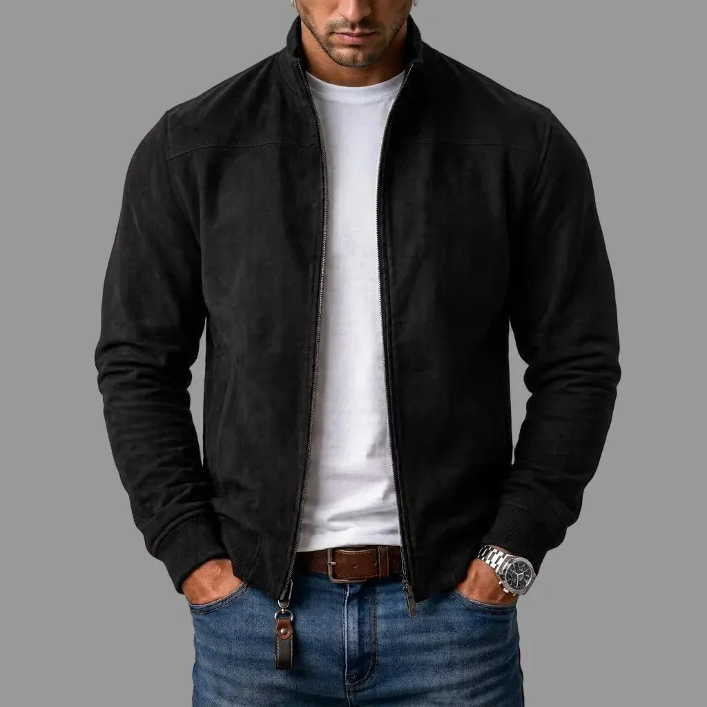 DONACCI Suede Bomber Jacket