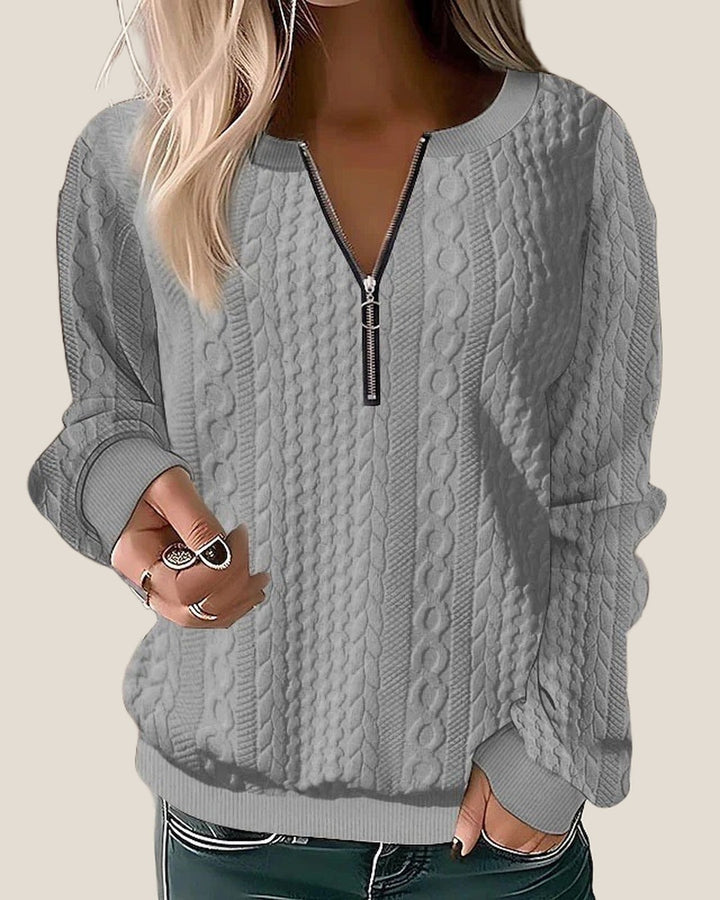 HARPER™ Half-Zip Cable Knit Sweater