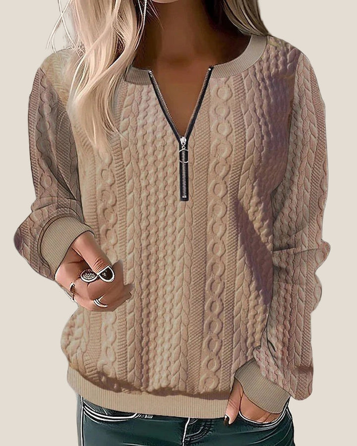 HARPER™ Half-Zip Cable Knit Sweater