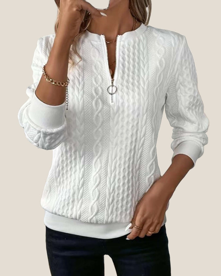 HARPER™ Half-Zip Cable Knit Sweater