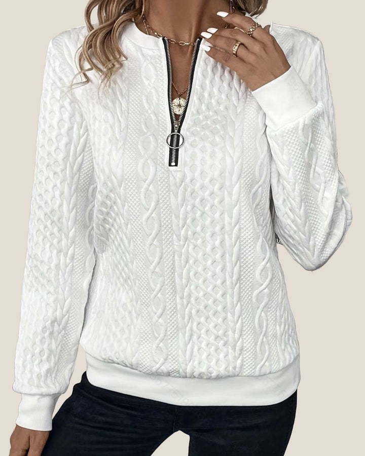 HARPER™ Half-Zip Cable Knit Sweater