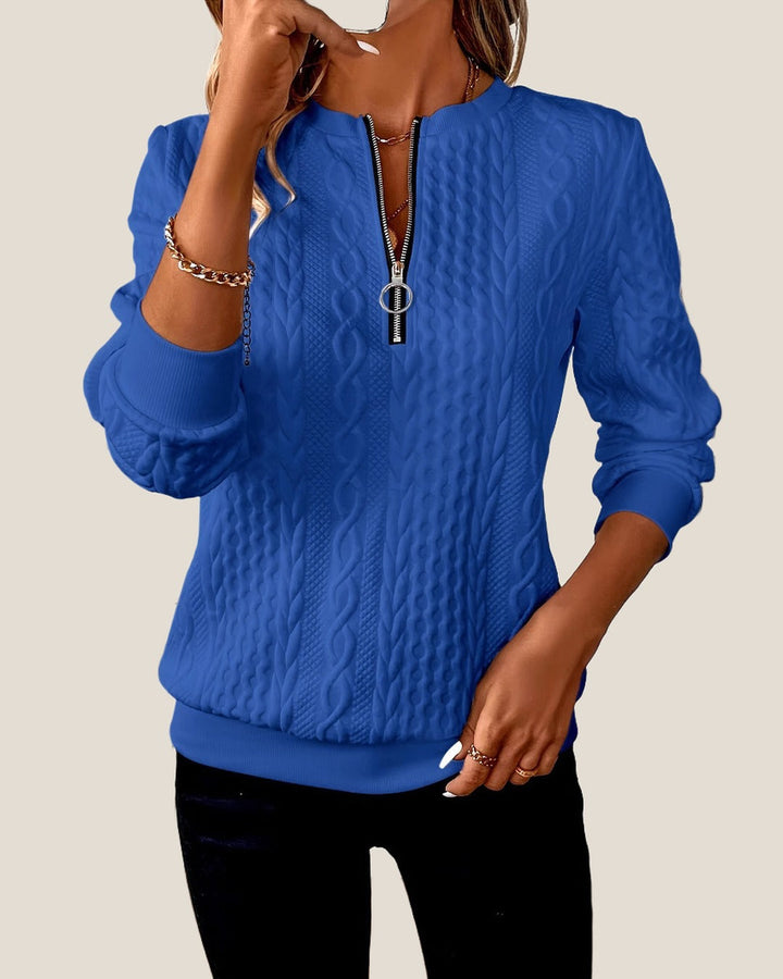 HARPER™ Half-Zip Cable Knit Sweater
