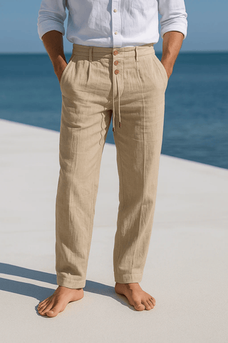 Julien | Pantaloni in Lino da Uomo