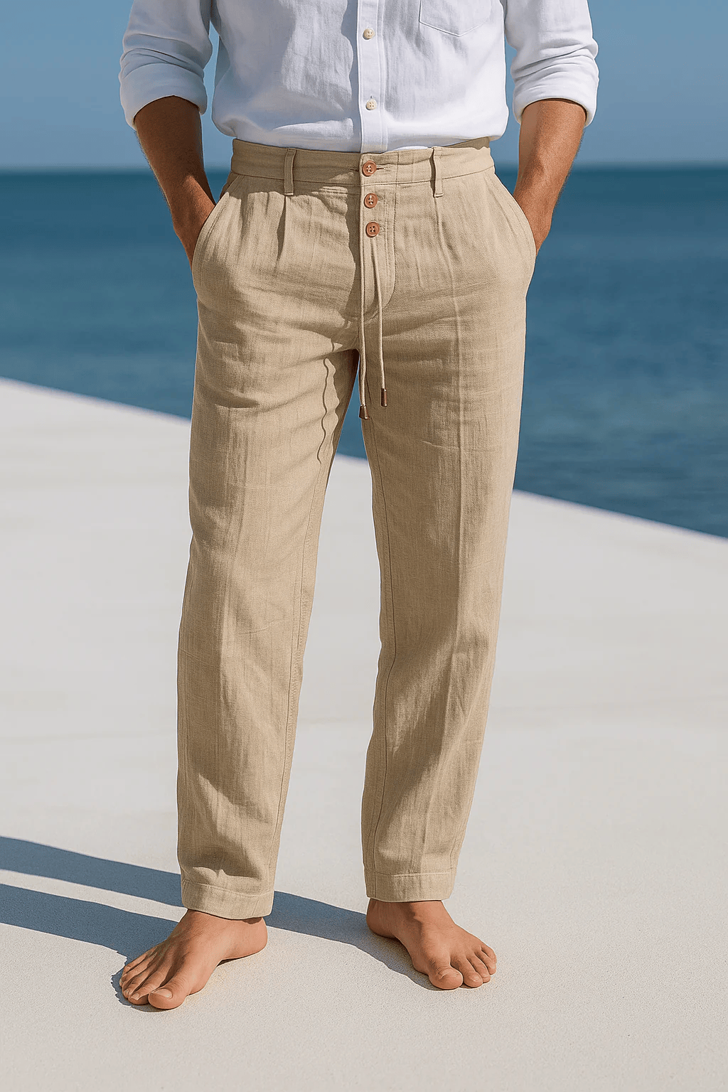 Julien | Pantaloni in Lino da Uomo