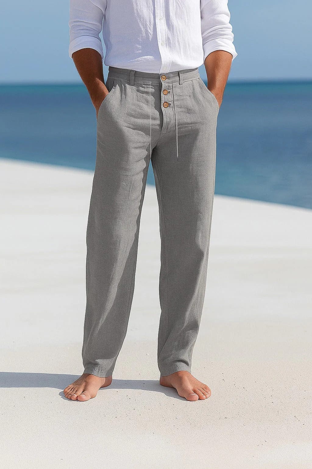 Julien | Pantaloni in Lino da Uomo