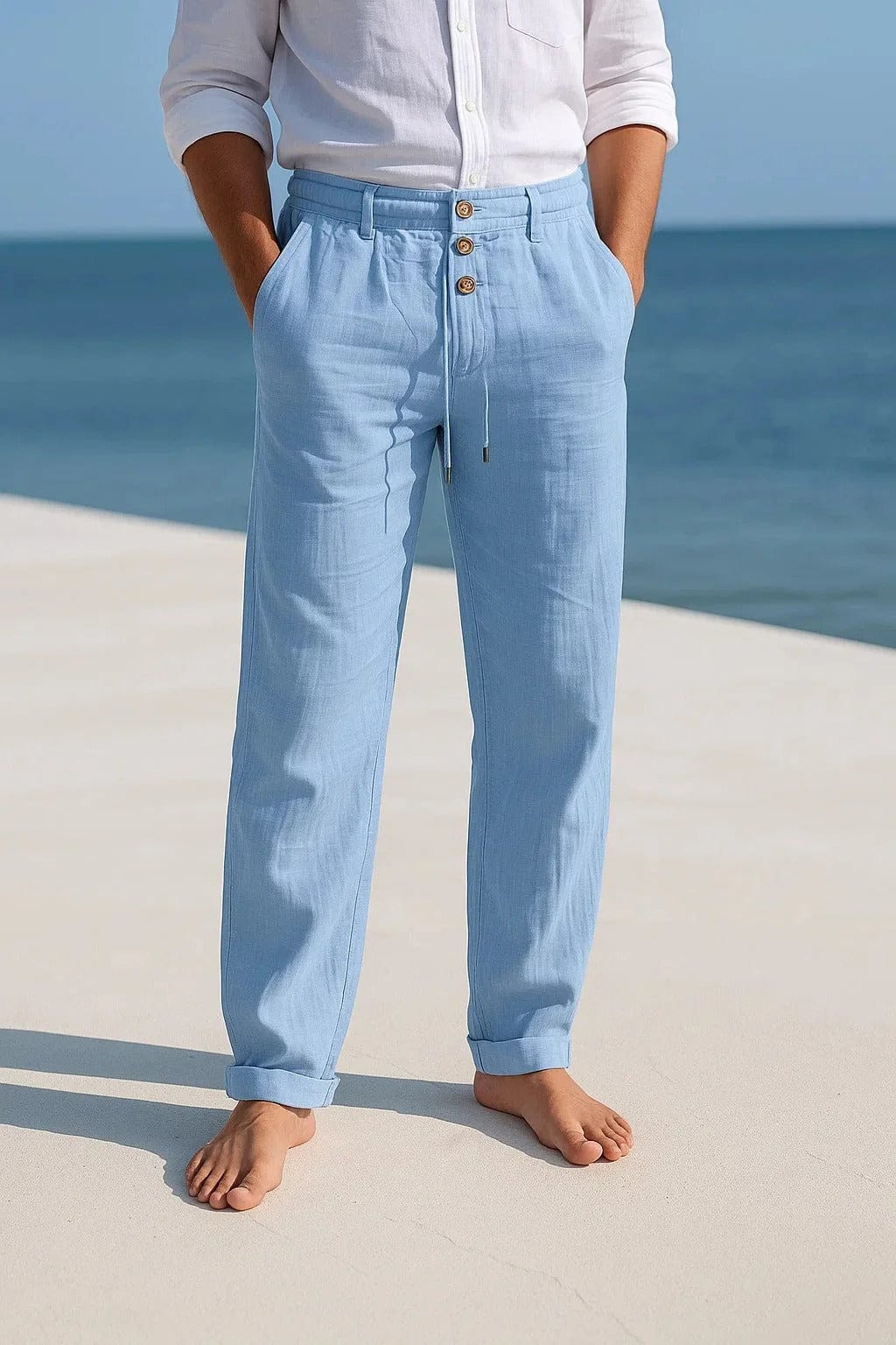 Julien | Pantaloni in Lino da Uomo