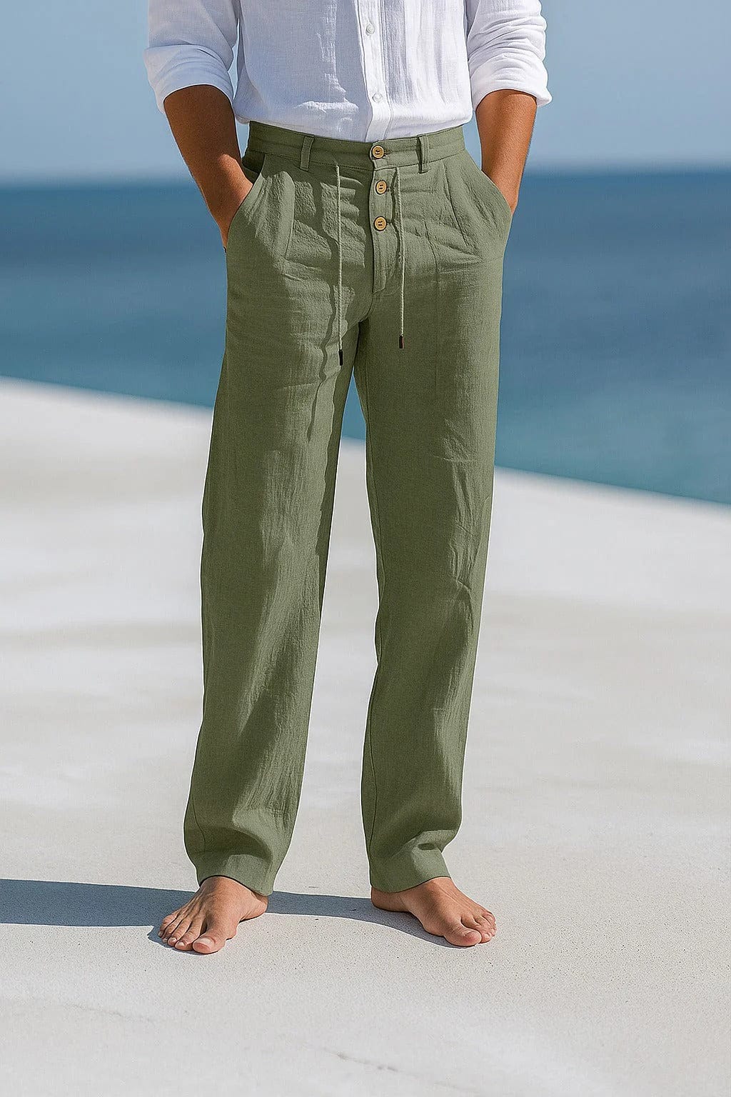 Julien | Pantaloni in Lino da Uomo