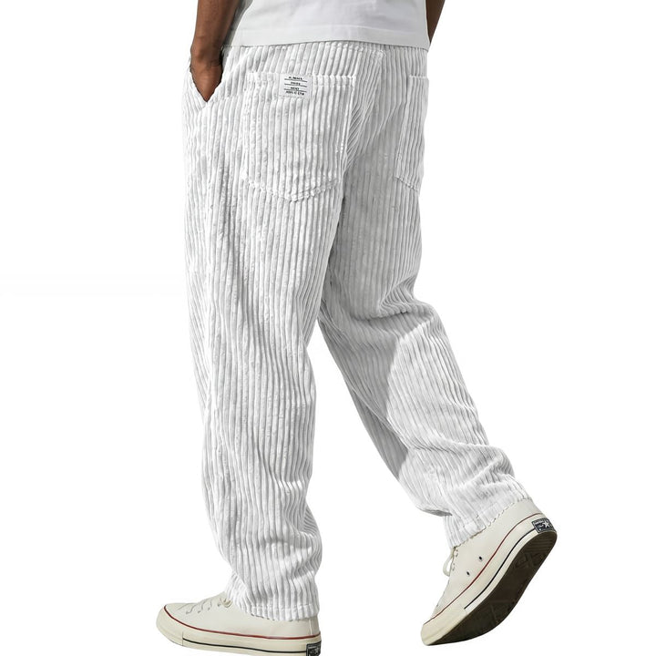 Kawa | Pantaloni da uomo in velluto a coste con vita elasticizzata