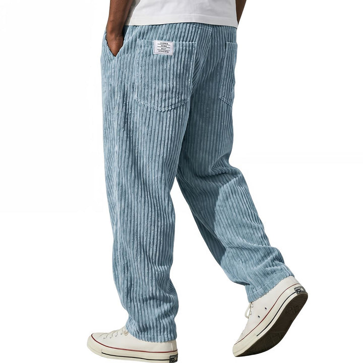 Kawa | Pantaloni da uomo in velluto a coste con vita elasticizzata