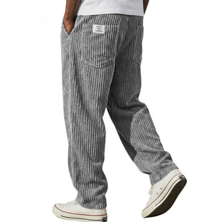 Kawa | Pantaloni da uomo in velluto a coste con vita elasticizzata
