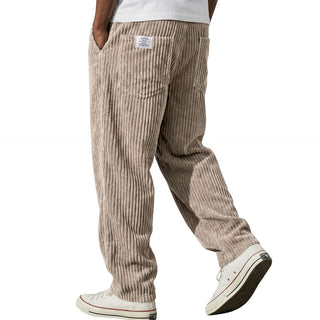 Kawa | Pantaloni da uomo in velluto a coste con vita elasticizzata