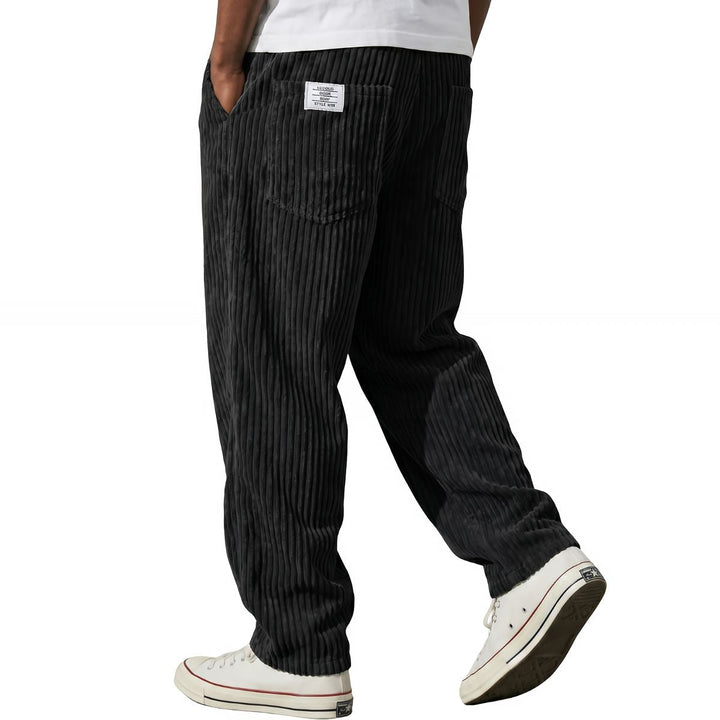 Kawa | Pantaloni da uomo in velluto a coste con vita elasticizzata