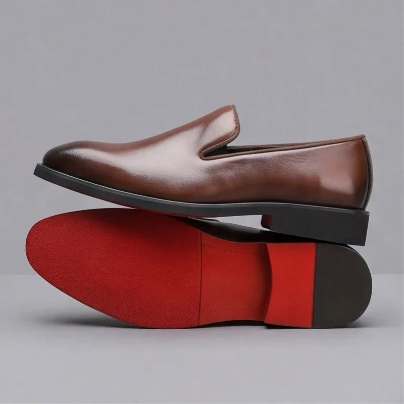 Lucien | Mocassini in pelle con suola rossa