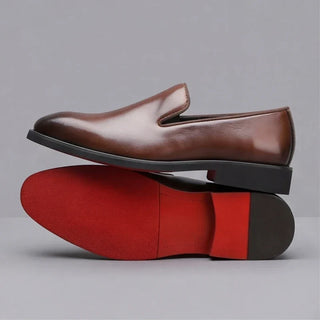 Lucien | Mocassini in pelle con suola rossa