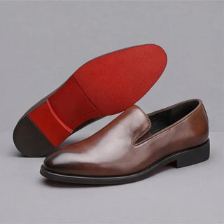 Lucien | Mocassini in pelle con suola rossa