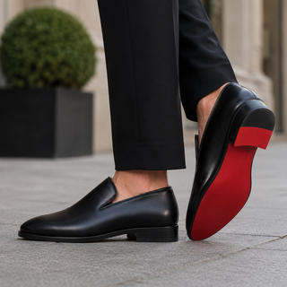 Lucien | Mocassini in pelle con suola rossa