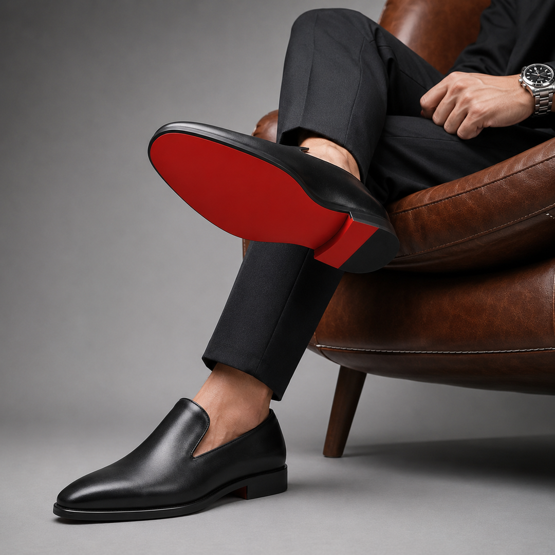 Lucien | Mocassini in pelle con suola rossa
