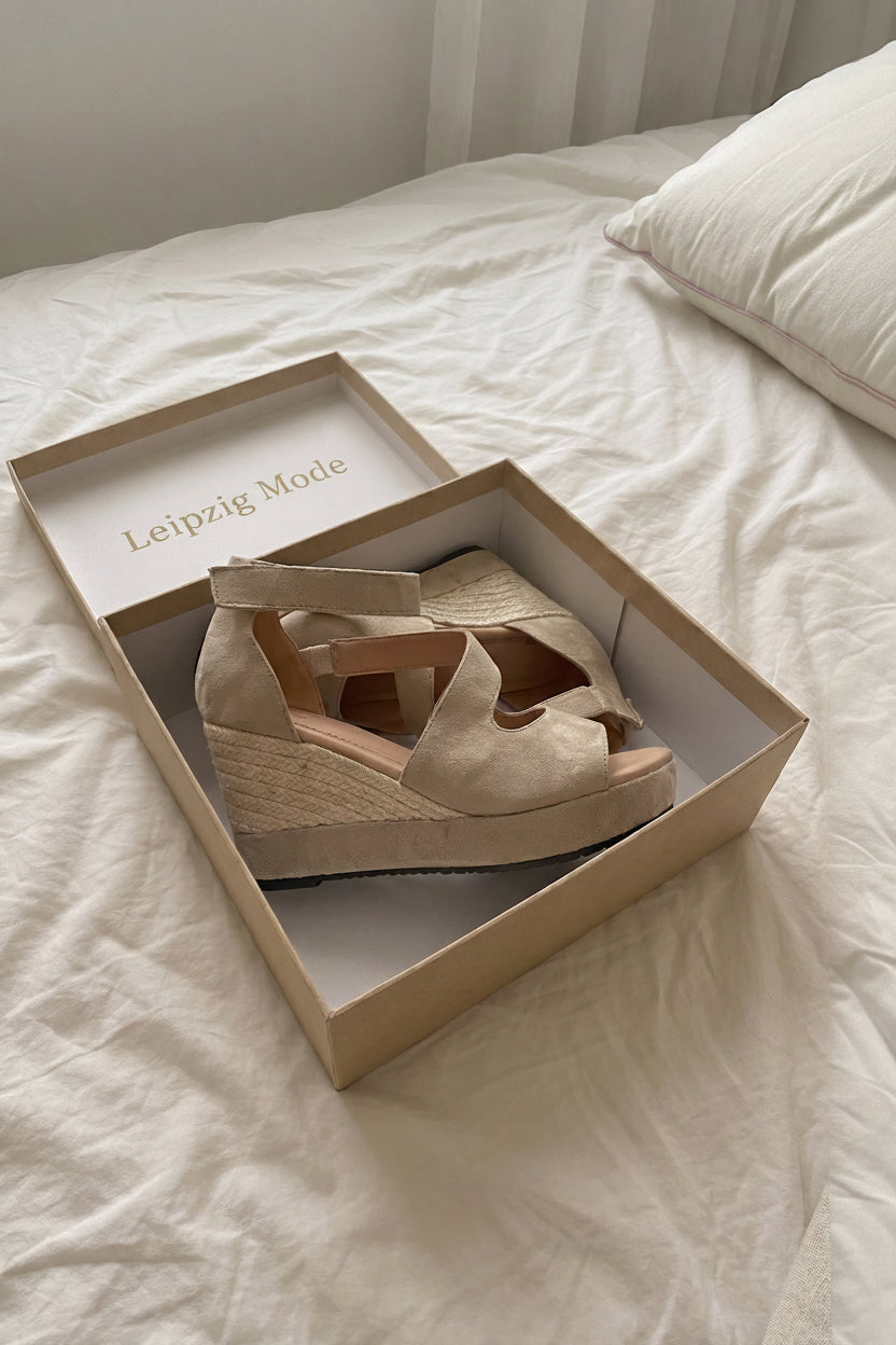 Monica | Sandali Espadrillas con Zeppa e Zip
