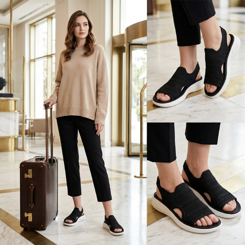 Zina | Sandali Platform Traspiranti in Maglia