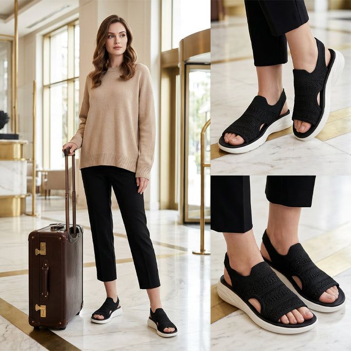 Zina | Sandali Platform Traspiranti in Maglia