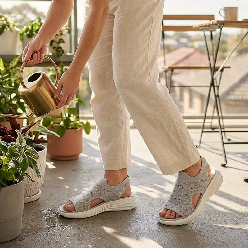 Zina | Sandali Platform Traspiranti in Maglia