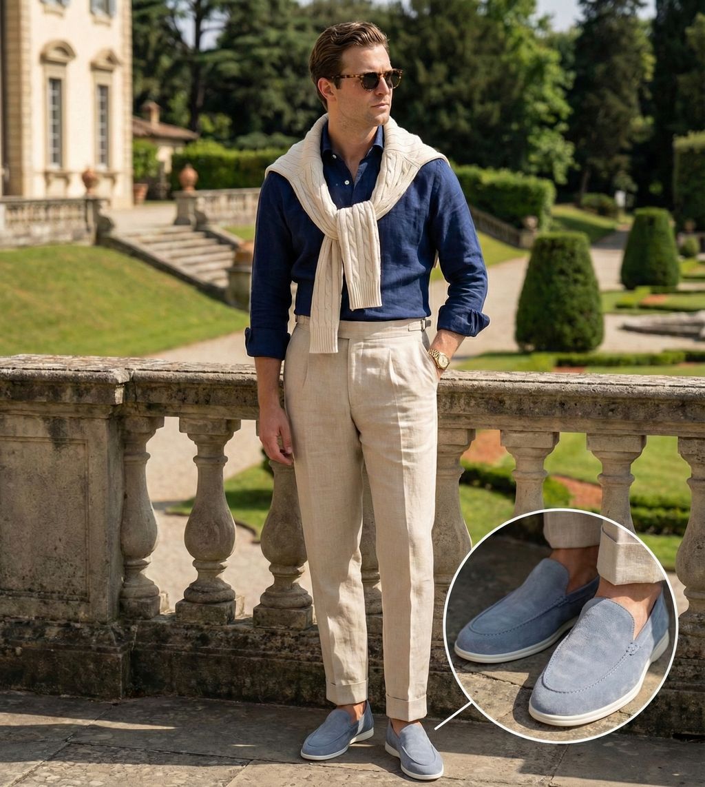 Lorenzo | Loafer in Camoscio Pregiato