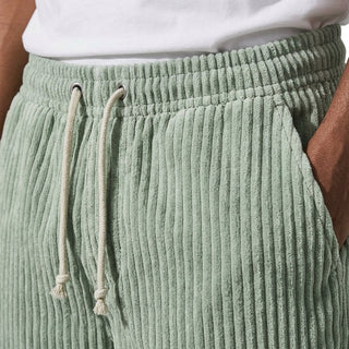 Kawa | Pantaloni da uomo in velluto a coste con vita elasticizzata