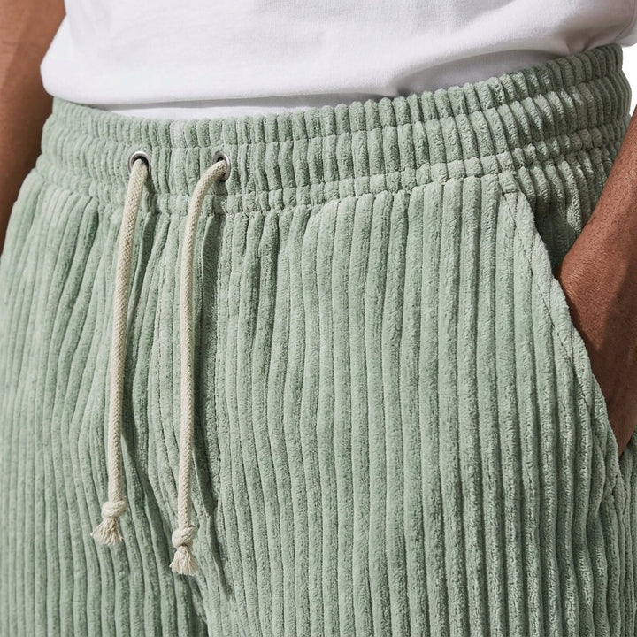 Kawa | Pantaloni da uomo in velluto a coste con vita elasticizzata