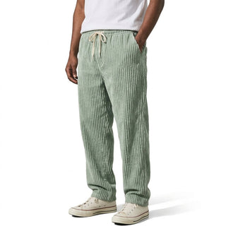 Kawa | Pantaloni da uomo in velluto a coste con vita elasticizzata