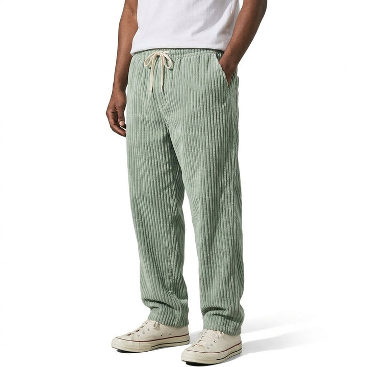 Kawa | Pantaloni da uomo in velluto a coste con vita elasticizzata