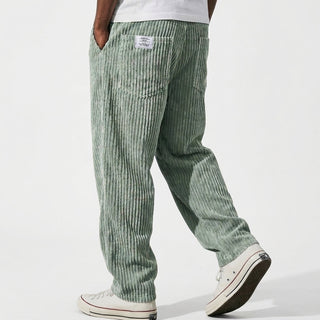 Kawa | Pantaloni da uomo in velluto a coste con vita elasticizzata